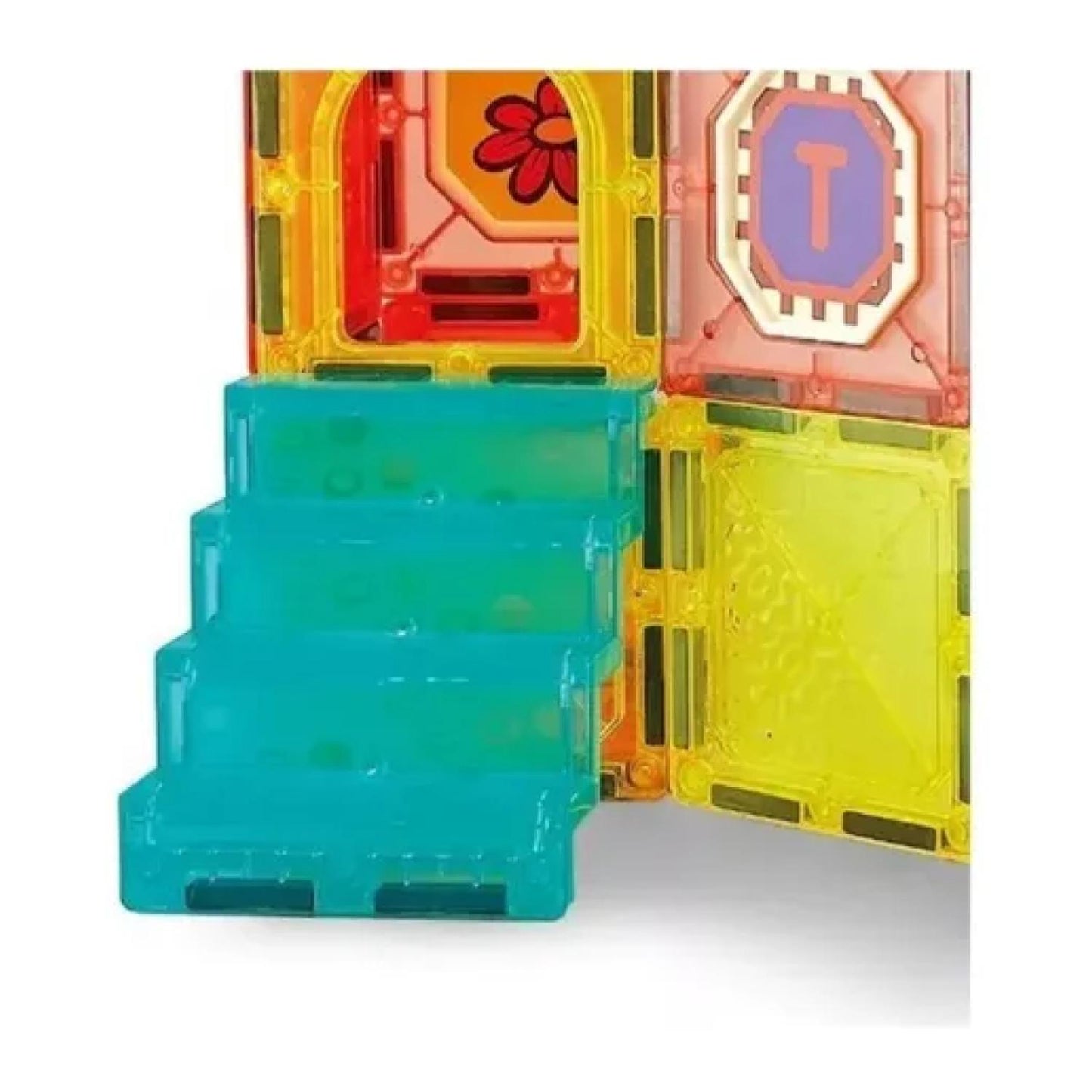 Bloques Magneticos Castillo y Auto 94 Pcs De Colores