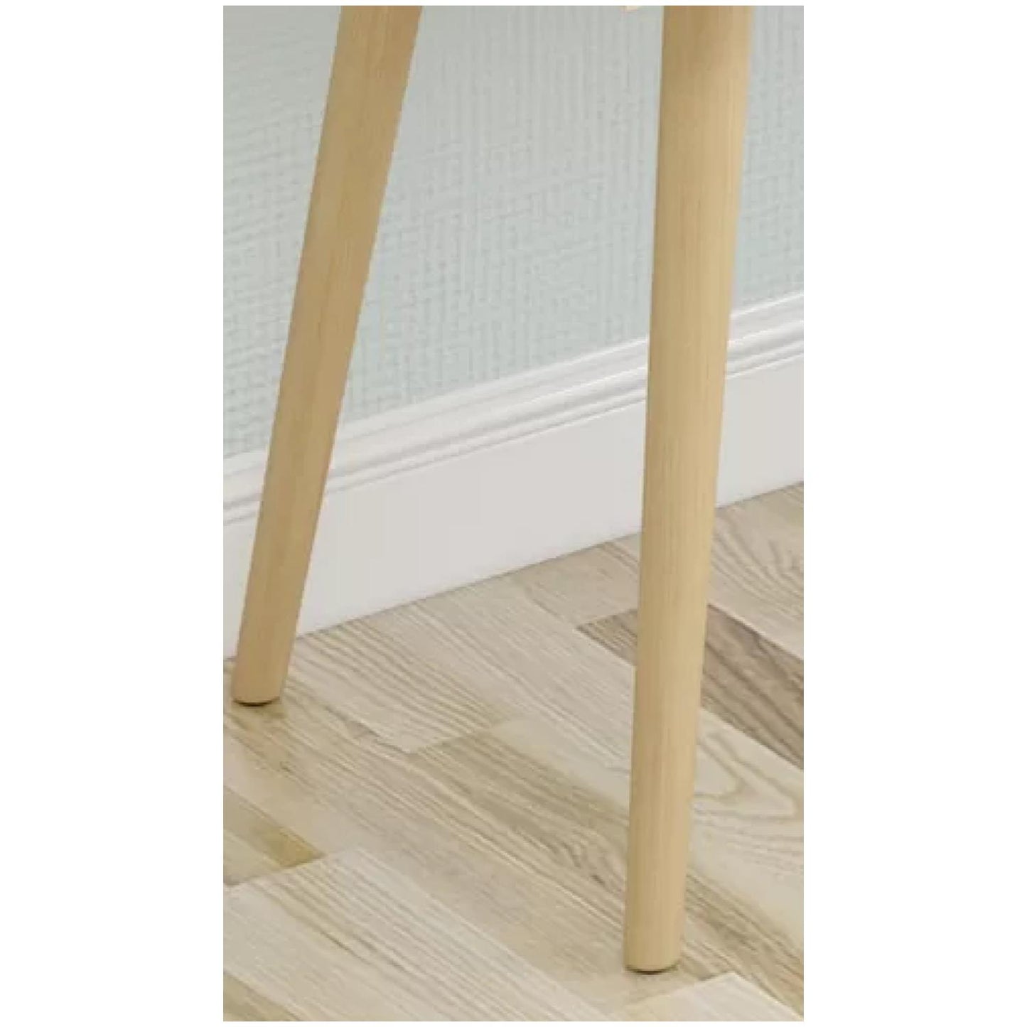 Tocador De Madera Con Espejo 2 Cajones Y Luz Led