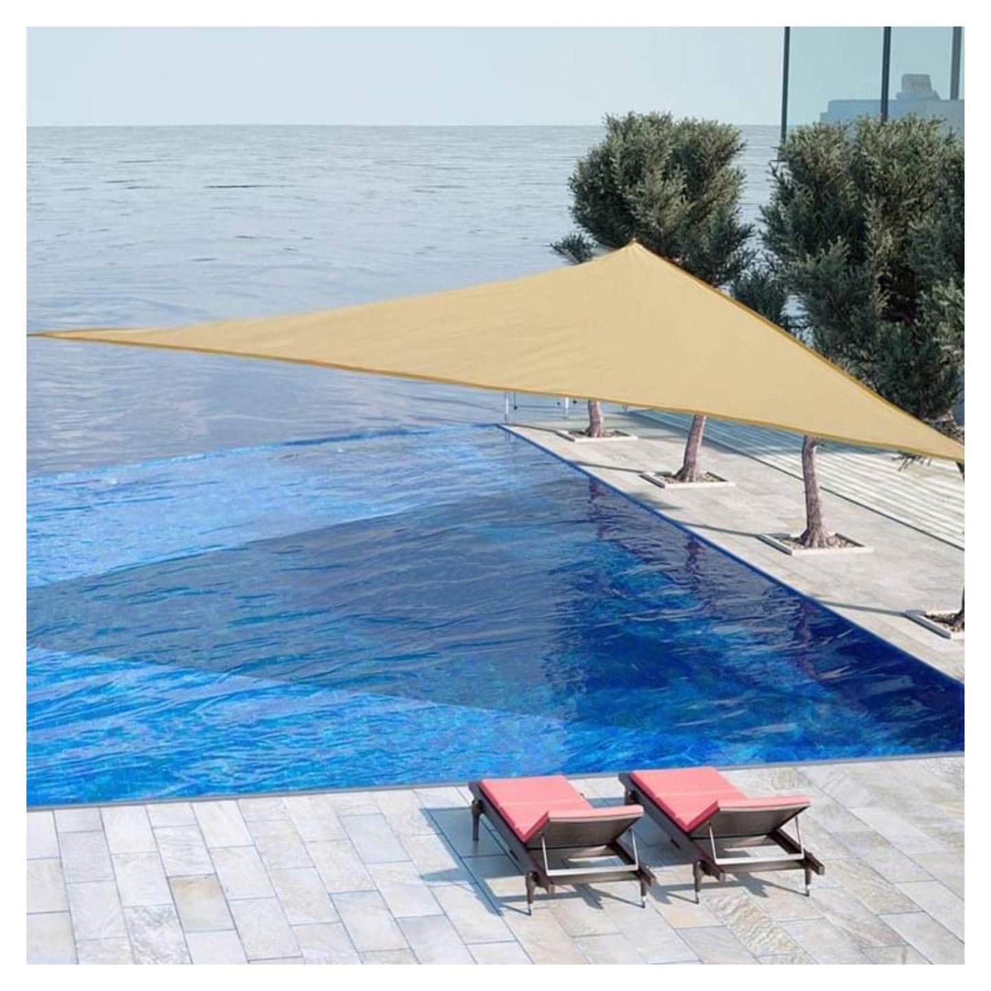 Toldo Vela Triangular 3 x 3 x 3 Metros