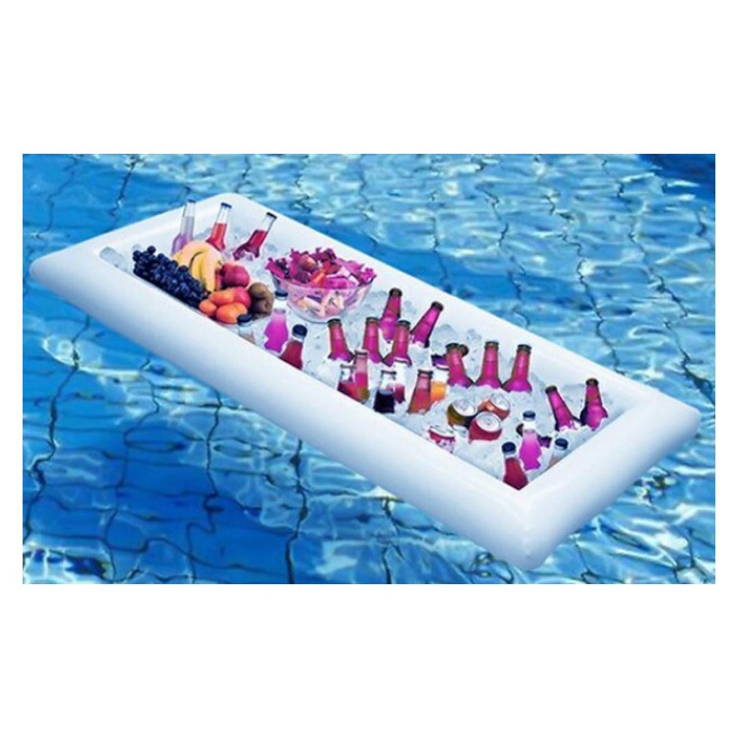 Flotador Mini Bar Para Piscinas Blanco 130 x 63 Cm Aprox