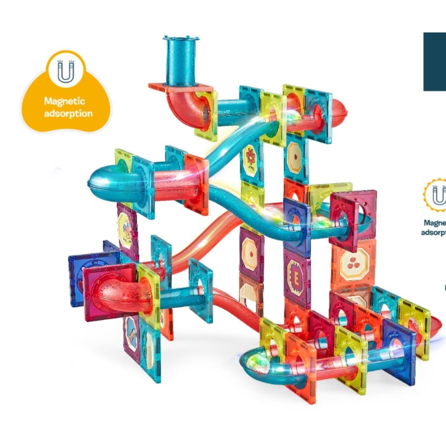 Bloques Magneticos Castillo 125 Pcs De Colores