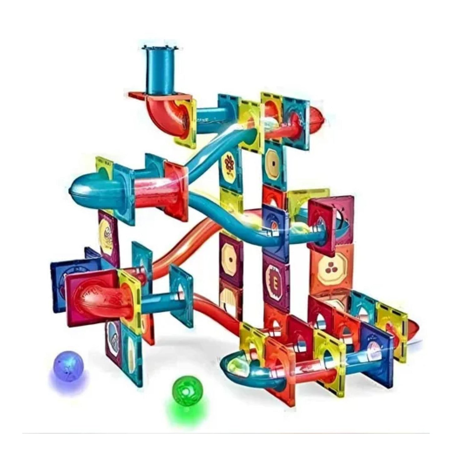 Bloques Magneticos Castillo 125 Pcs De Colores