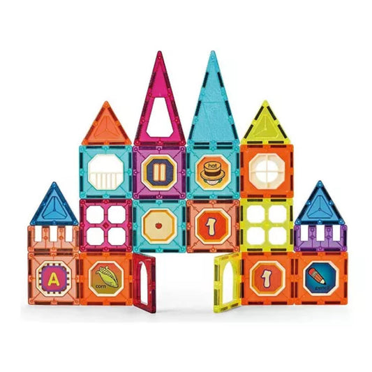 Bloques Magneticos Castillo 32 Pcs De Colores