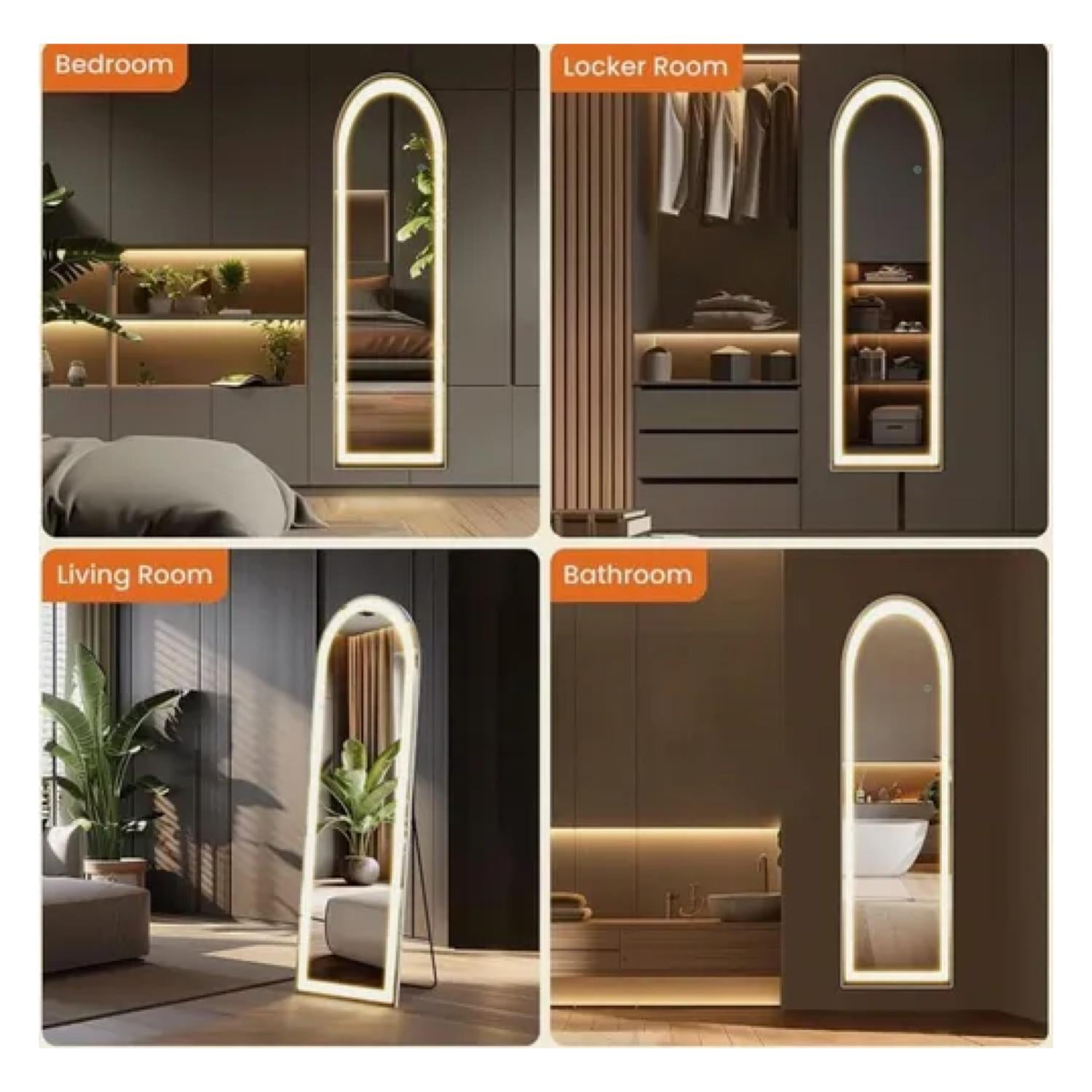 Espejo Led 160 Cm X 50 Cm