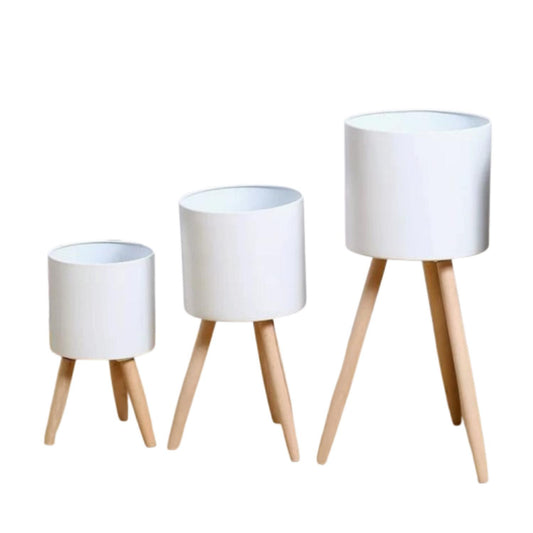 Maceteros Modernos Pack De 3 Unidades