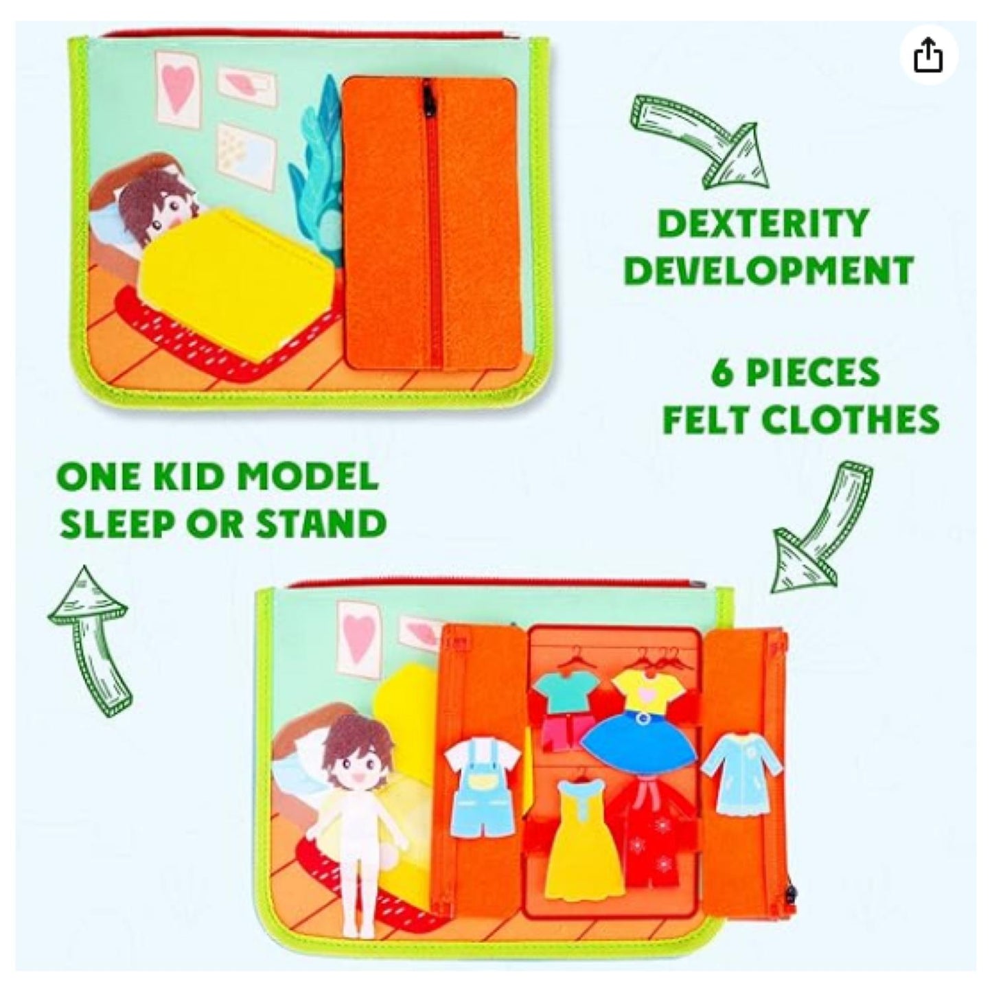 Maleta De Juego Sensorial Didáctico Para Bebés