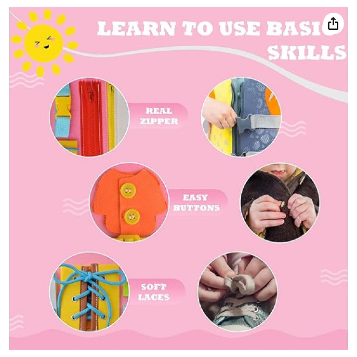 Maleta De Juego Sensorial Didáctico Para Bebés