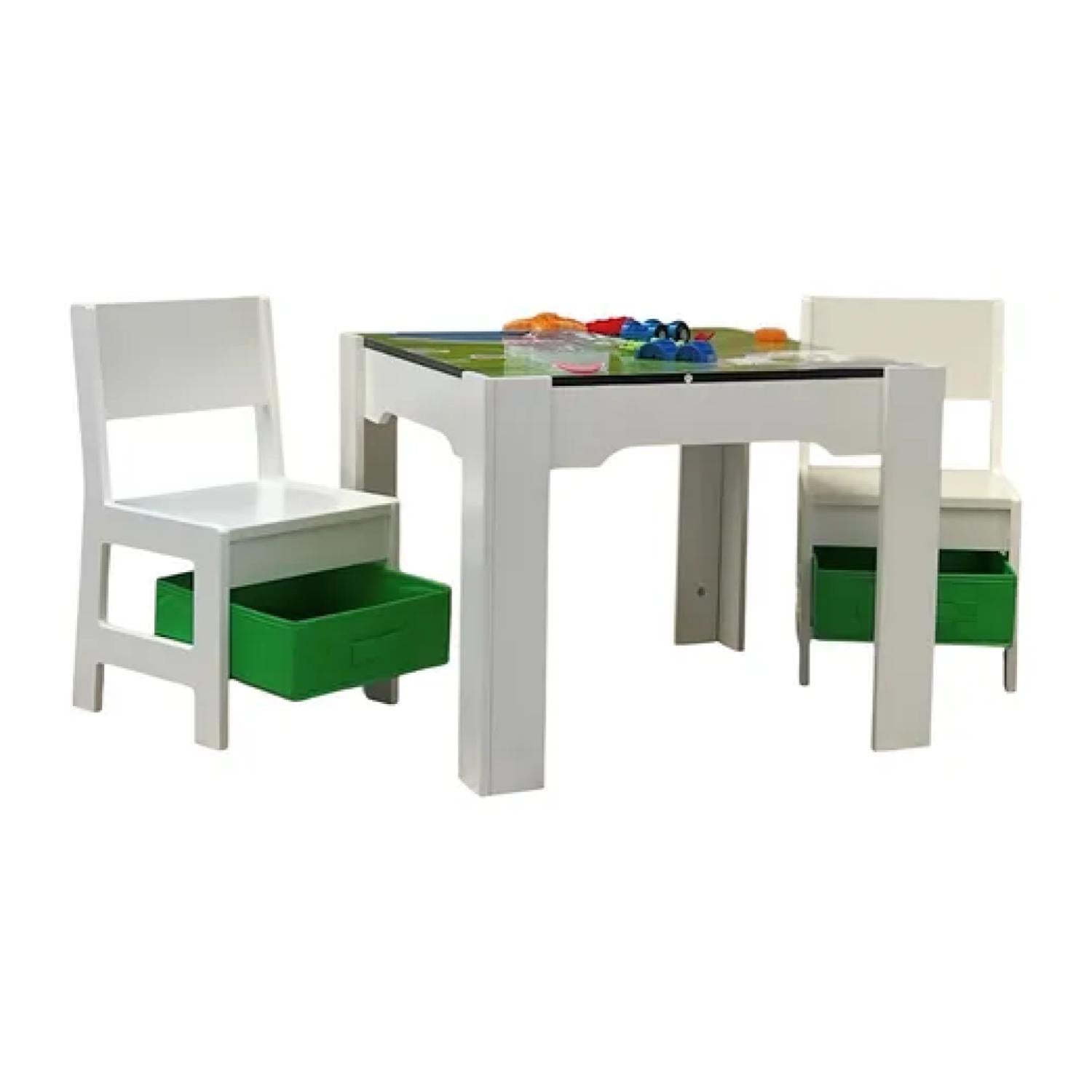 Mesa de Actividad Reversible + 2 Sillas para Niños