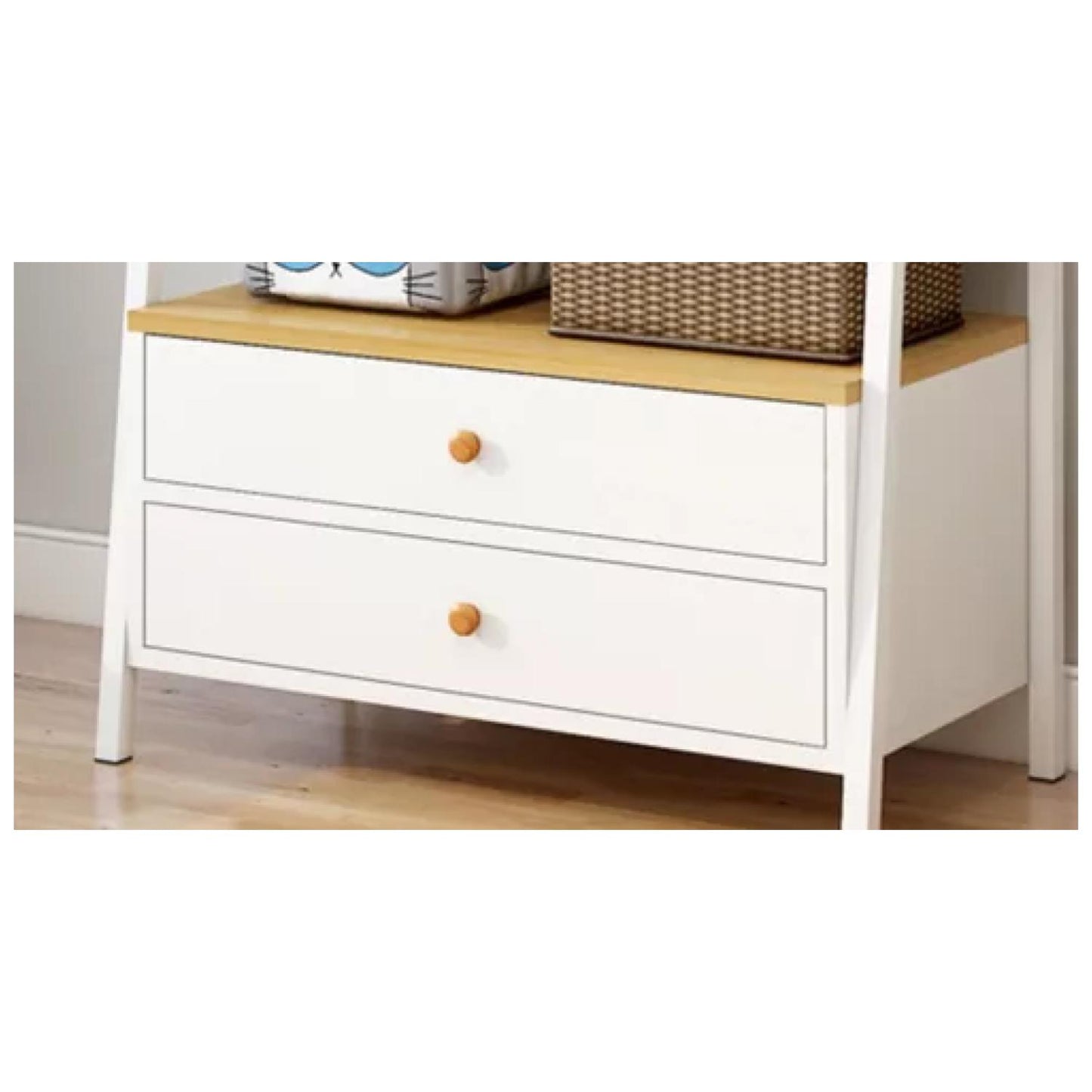 Estante Organizador Living 4 Niveles Y 2 Cajones 150*43*30Cm