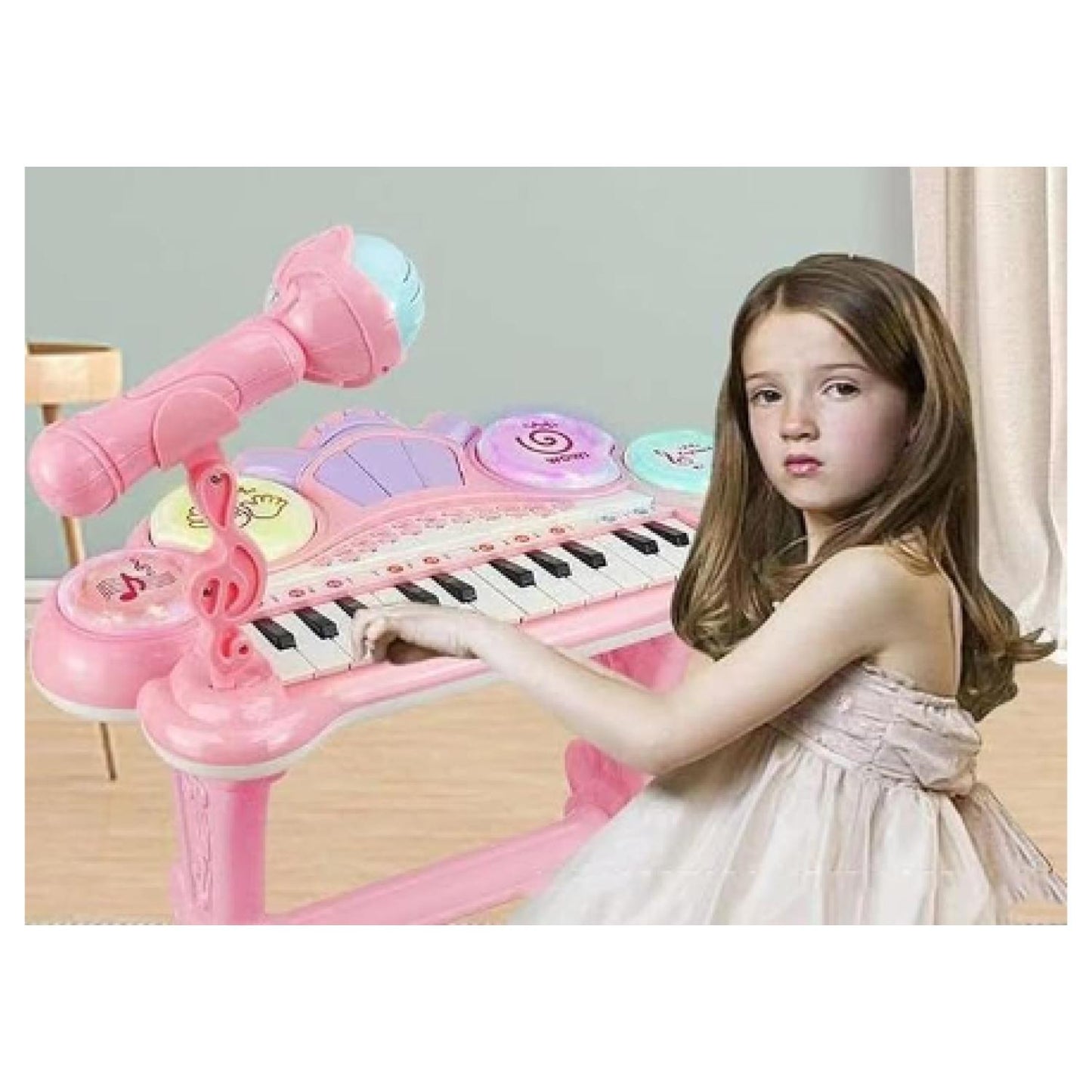 Juguete Piano Musical Niños Con Microfono