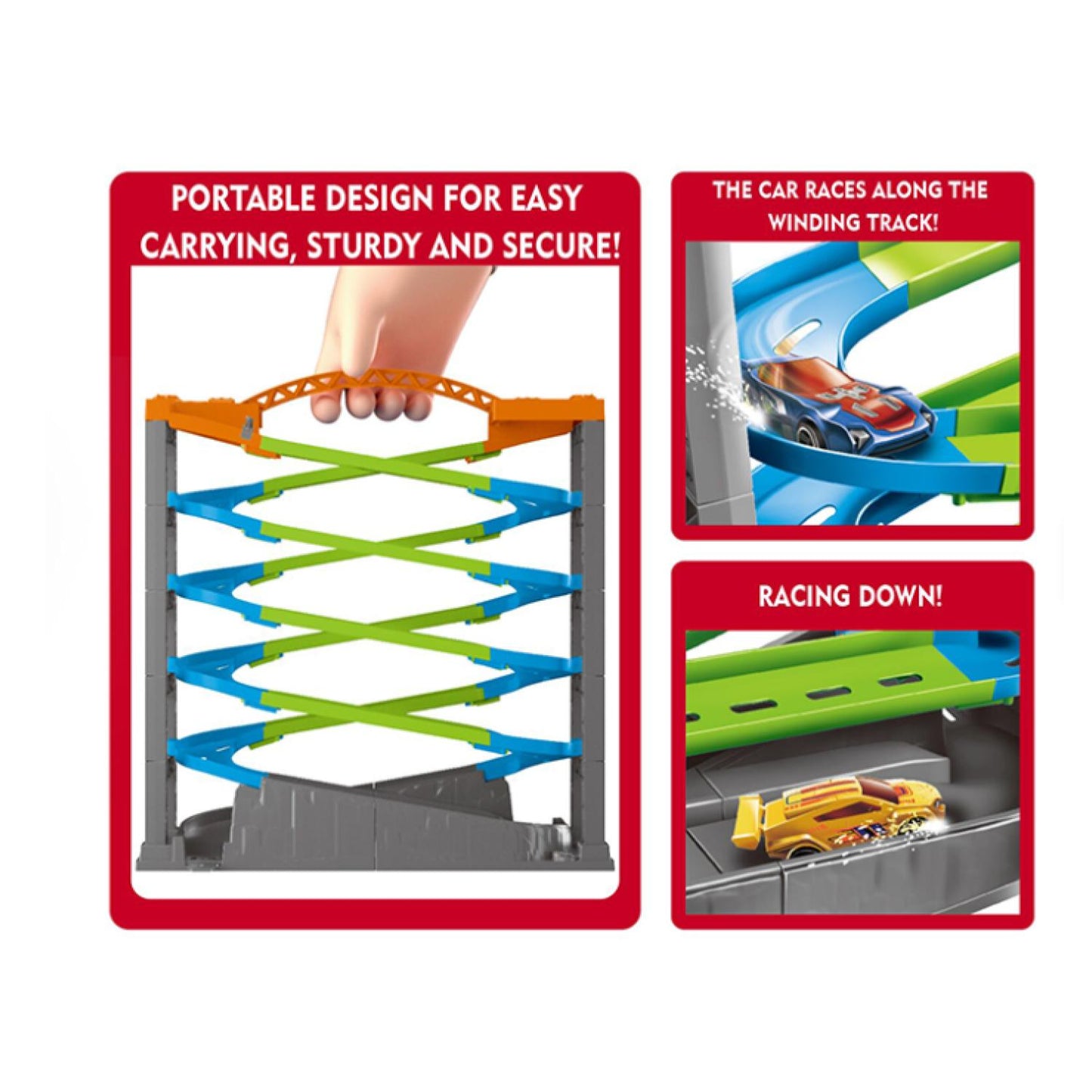 Juego De Pista Auto Racing 48 Cm