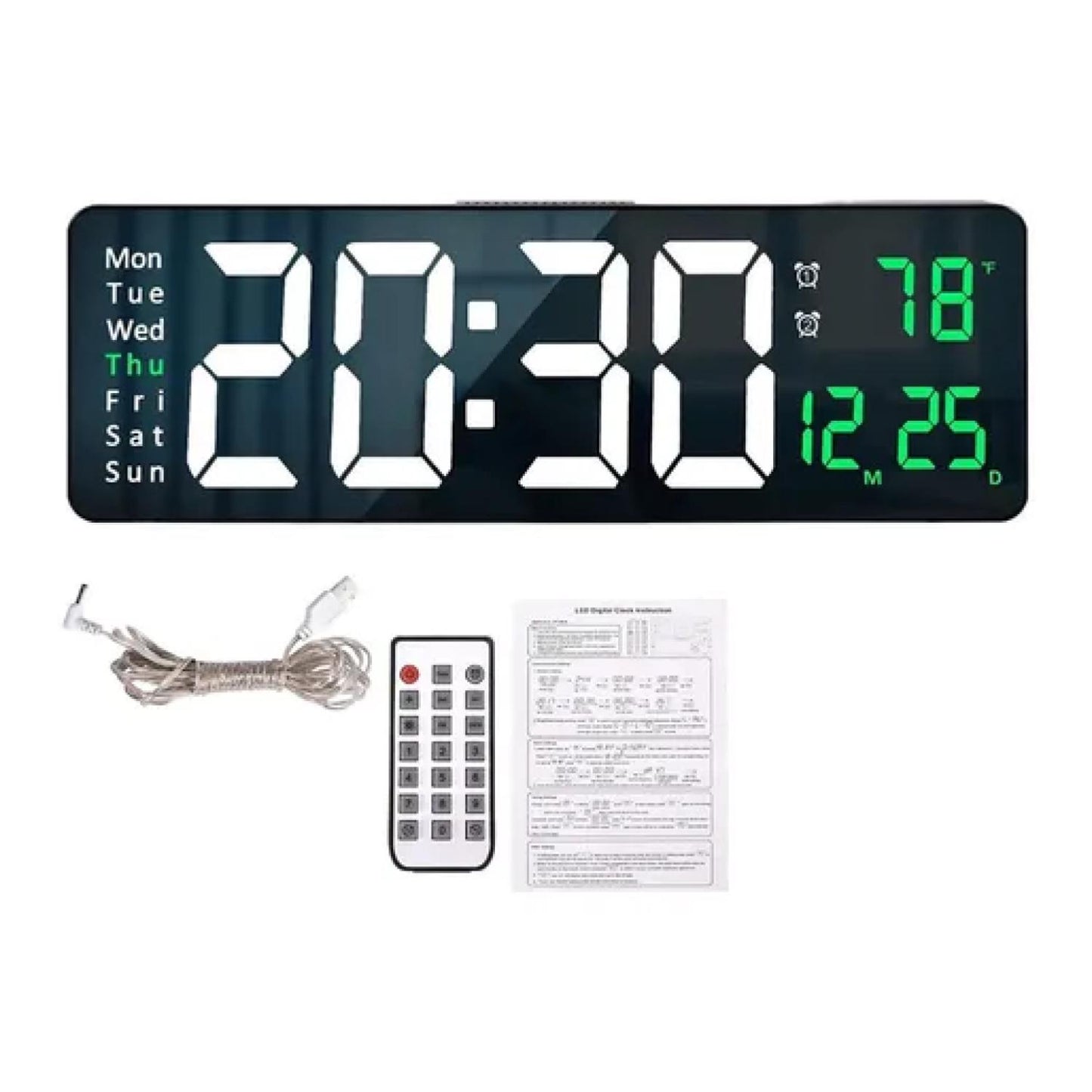 Reloj De Pared Digital Decorativo Led