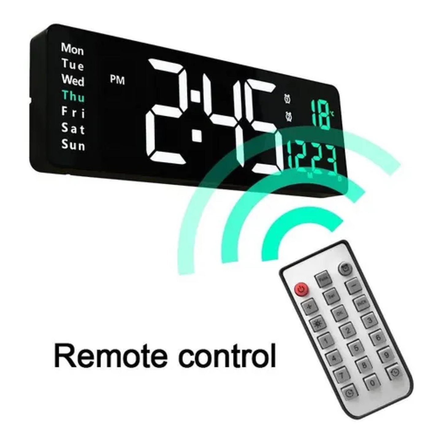 Reloj De Pared Digital Decorativo Led