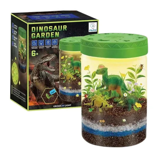 Terrario Dinosaurio con Luz LED