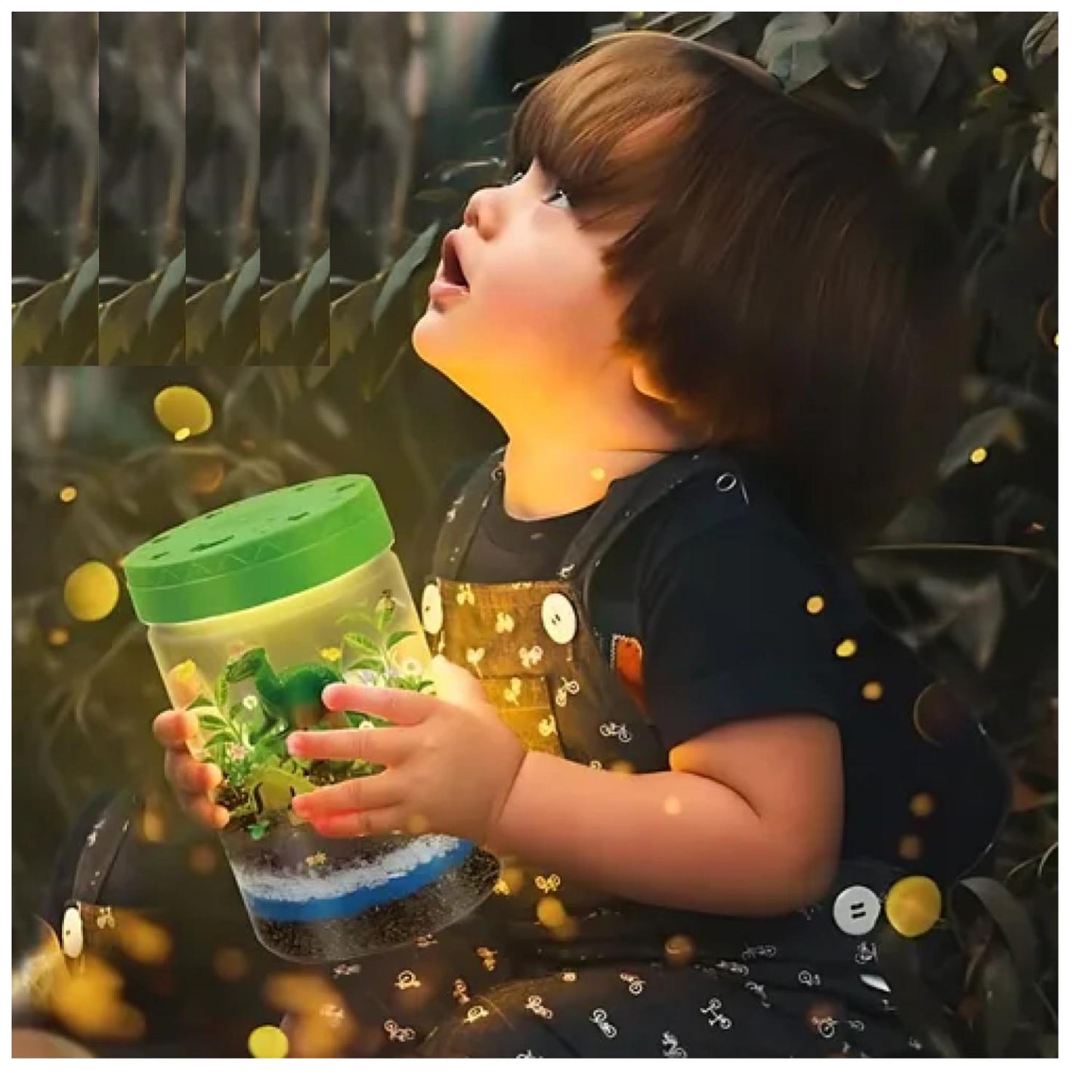 Terrario Dinosaurio con Luz LED