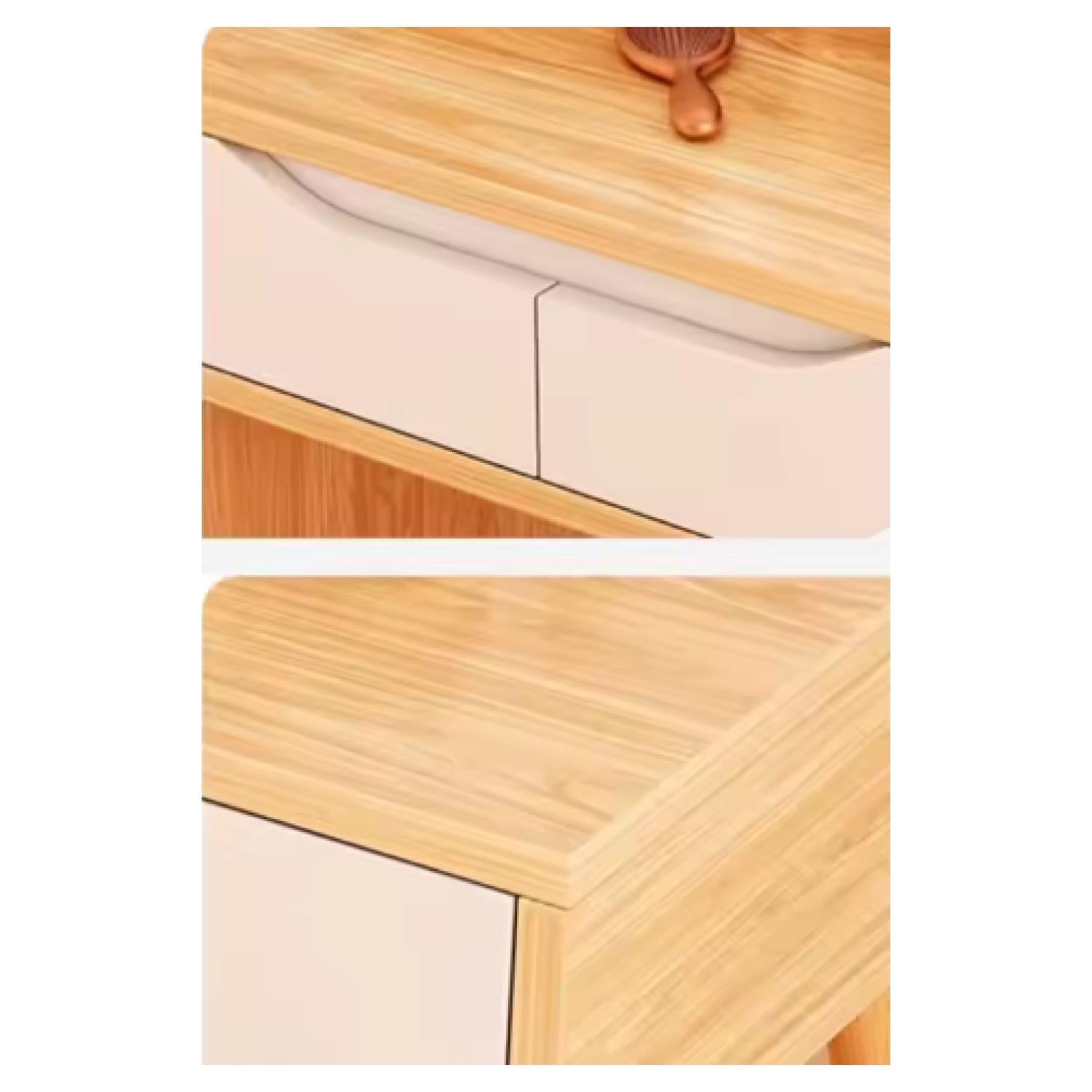 Tocador Con Espejo De Luz Y Taburete Comoda Extendible