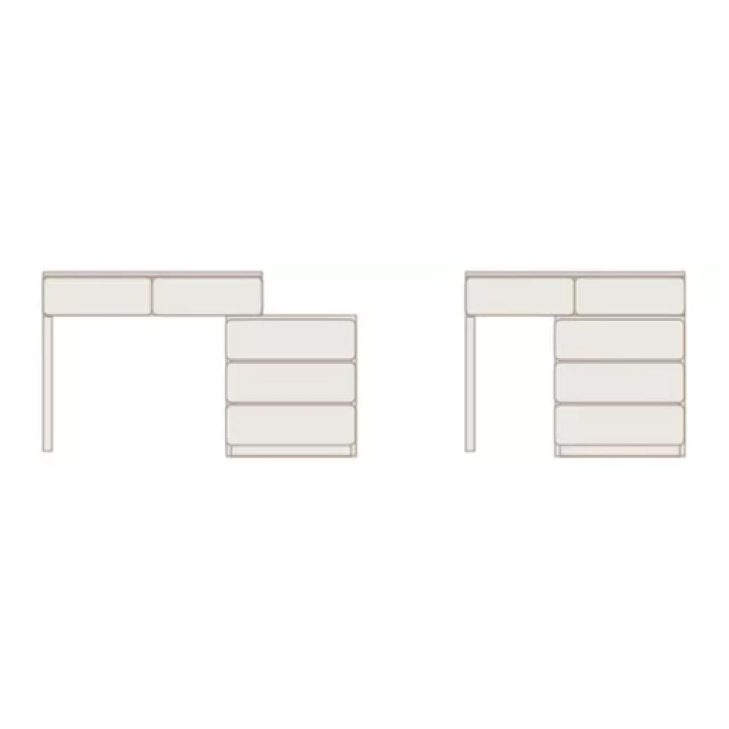 Tocador De Lujo Con Espejo Led Y Comoda Intercambiable