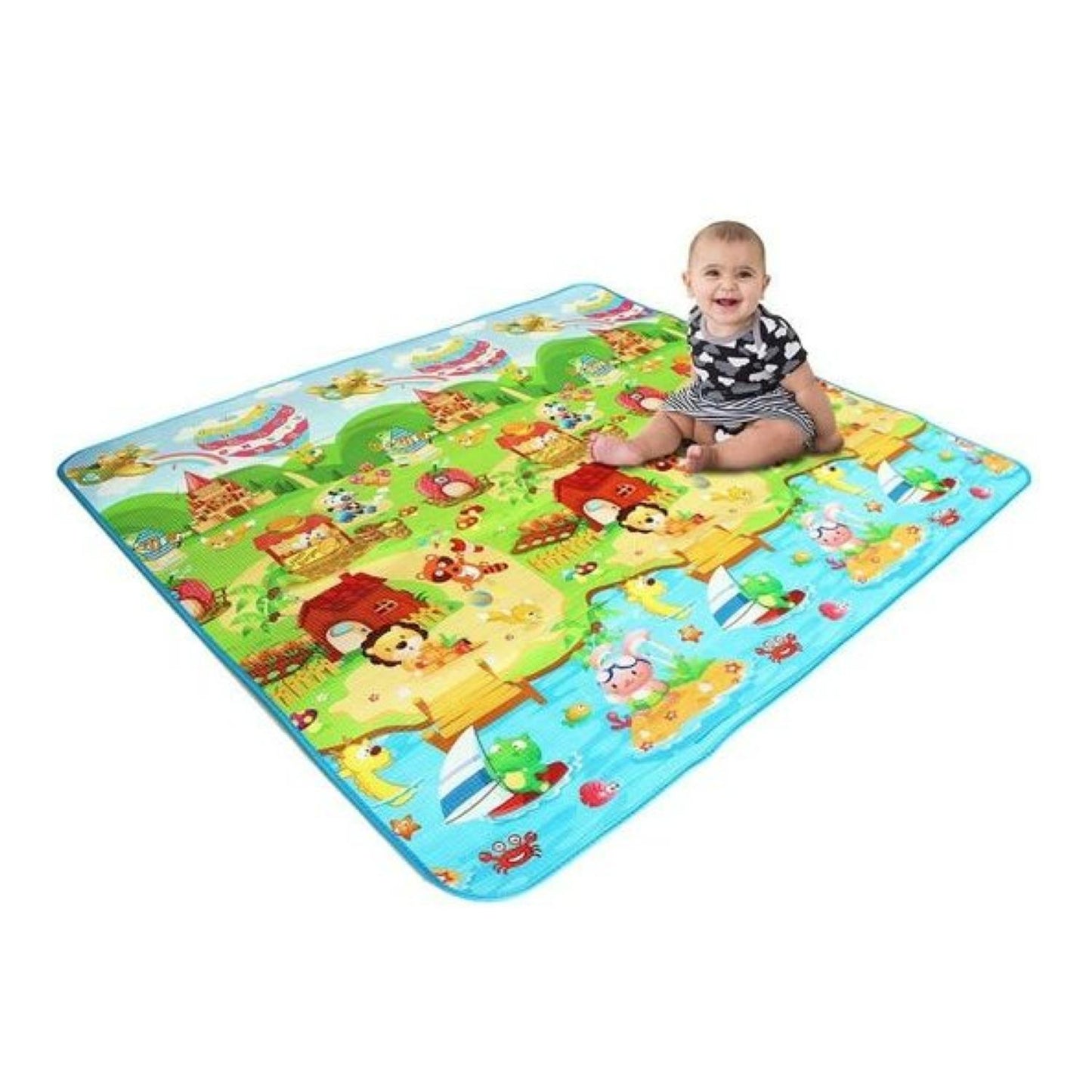 Alfombra Plegable Antigolpes De Juegos Para Bebés