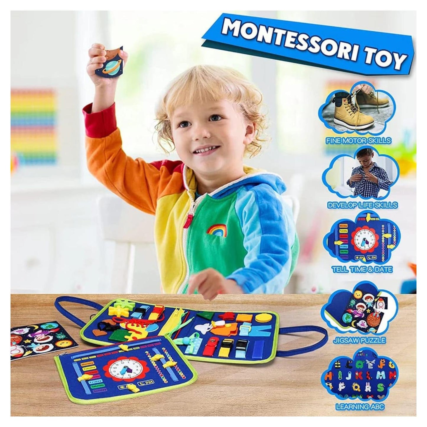 Maleta De Juego Sensorial Didáctico Para Bebés
