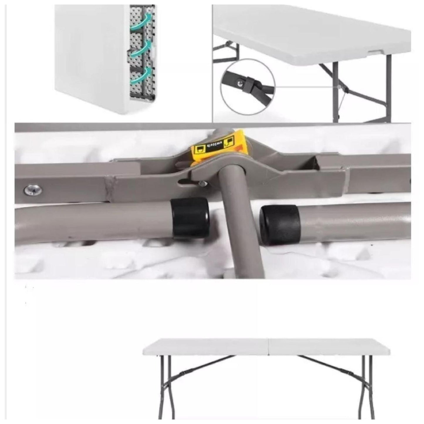 Mesa Plegable Maleta 180 Cm Camping