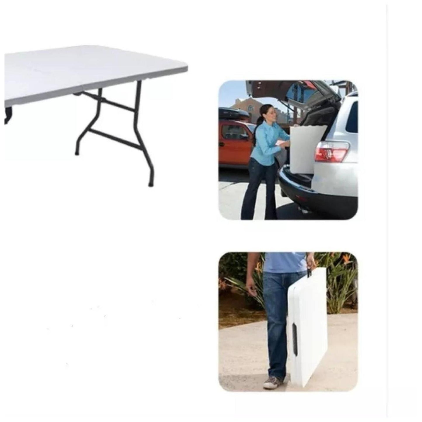 Mesa Plegable Maleta 180 Cm Camping