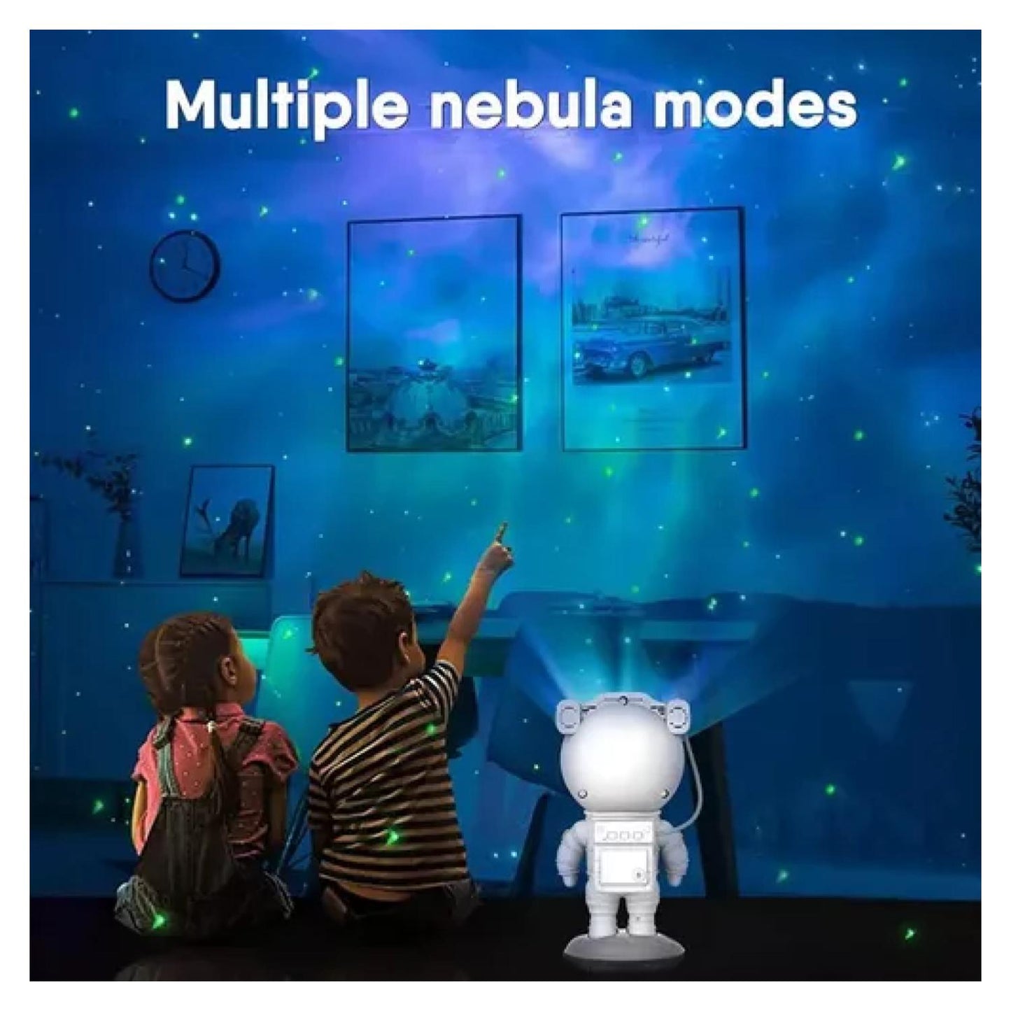 Lámpara Proyector De Galaxia Diseño Astronauta