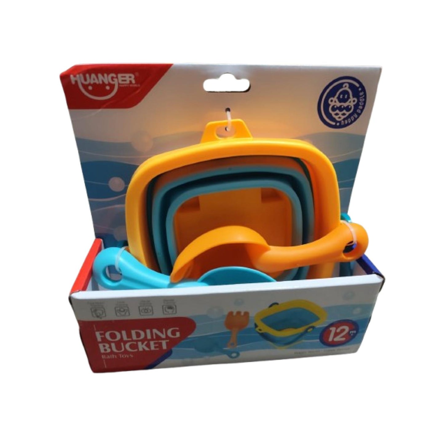 Juguete Set De Playa Con Baldes Plegables Y Moldes