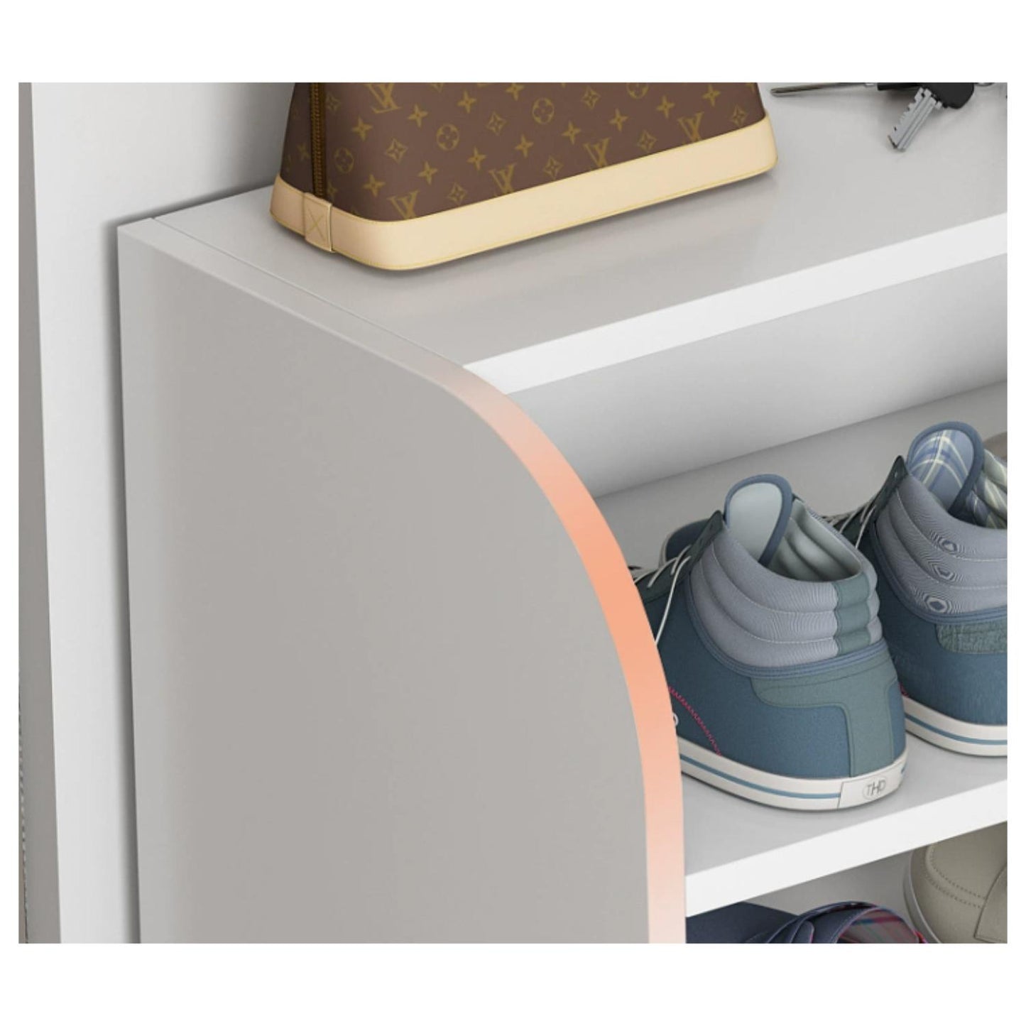 Organizador De Zapatos Horizontal Blanco