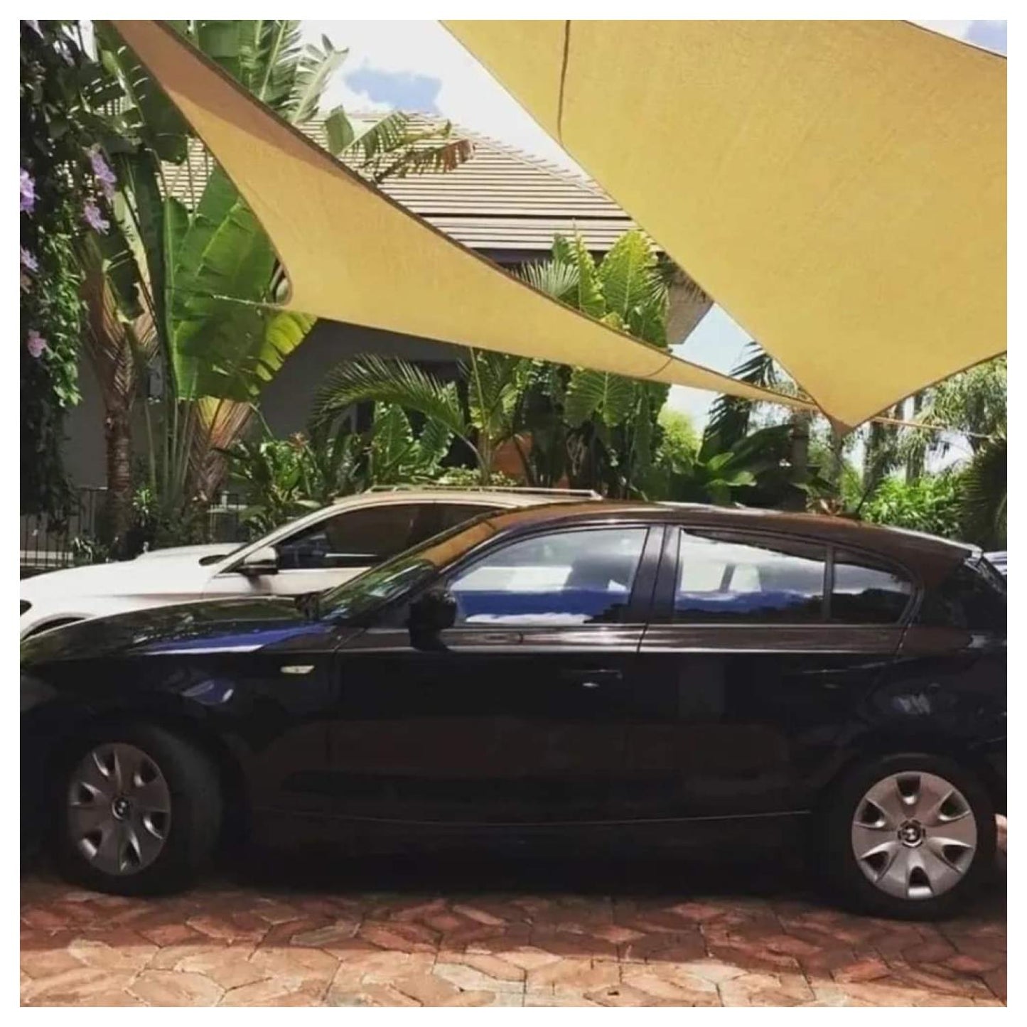 Toldo Vela Triangular 5 x 5 x 5 Mtrs Color Beig