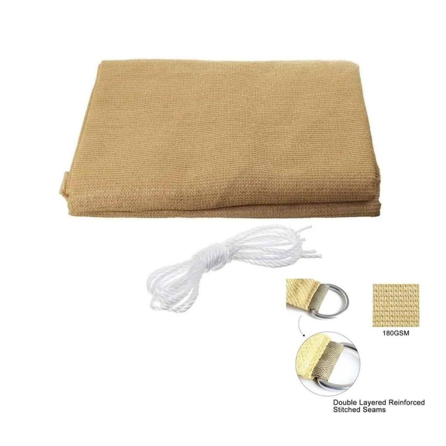 Toldo Vela Triangular 4.5 x 4.5 x 4.5 Color Beige